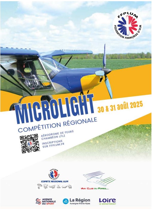 Affiche du championnat Régional ULM Microlights